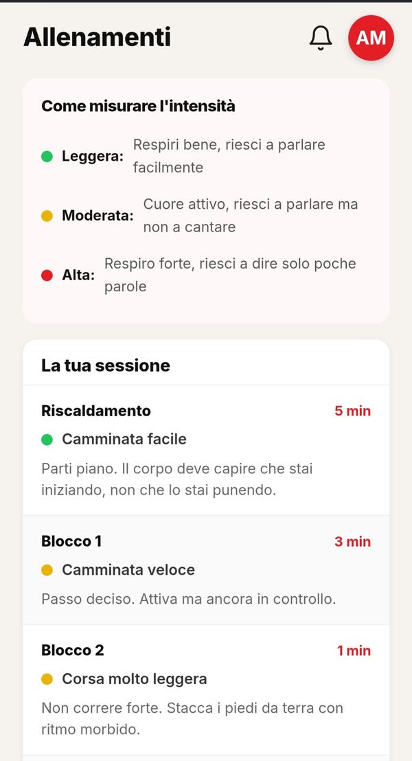 Sessione cardio