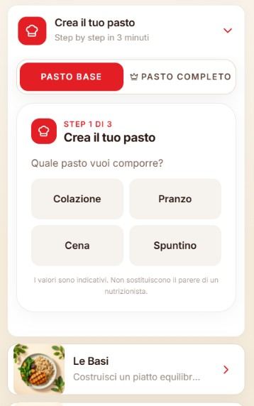 Crea il tuo pasto